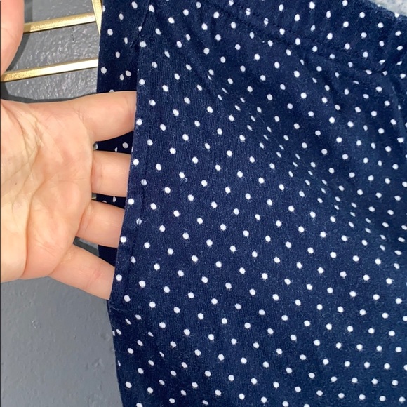 Navy and White polka dot PJ set - Picture 3 of 3